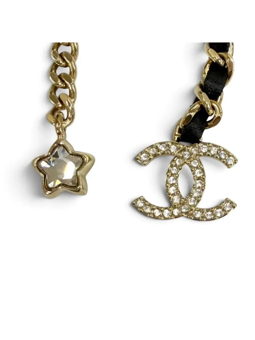 Chanel Cc Logo Chain Star Pendant #343286C16B